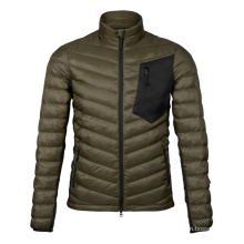 Custom Winter Insulated Jacket Army Green Lightweight Mens Quilted Jackets for Hunting